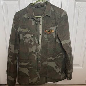 Zara Camouflage Military Jacket